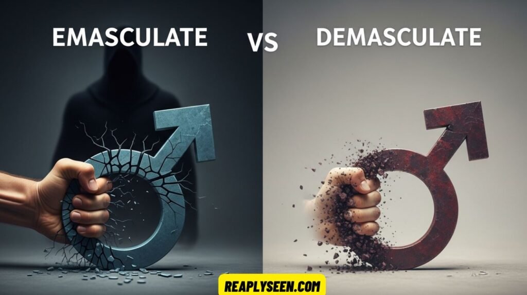 Emasculate vs Demasculate