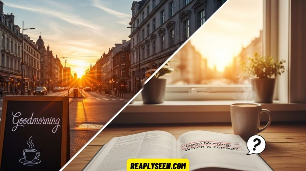 Goodmorning or Good Morning