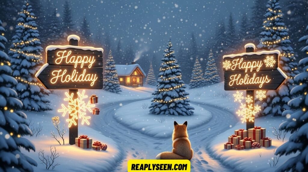 Happy Holiday or Happy Holidays