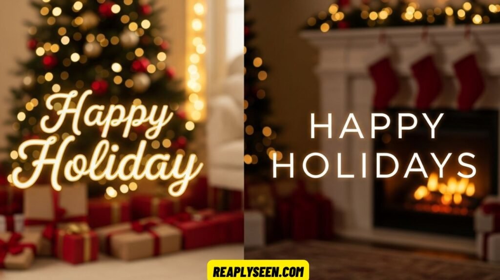 Happy Holiday or Happy HolidaysHappy Holiday or Happy Holidays