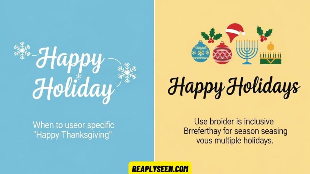 Happy Holiday or Happy Holidays