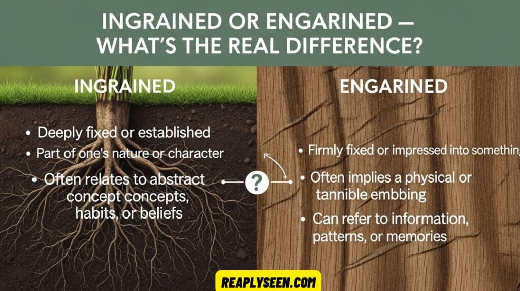 Ingrained or Engrained