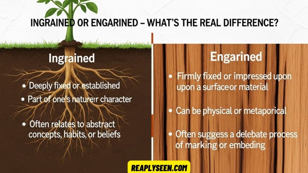 Ingrained or Engrained