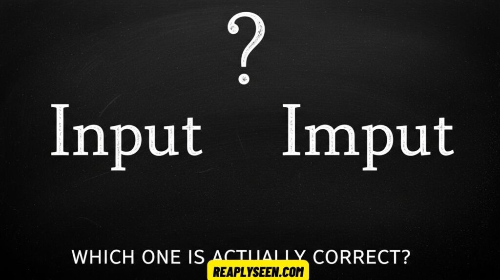 Input or Imput