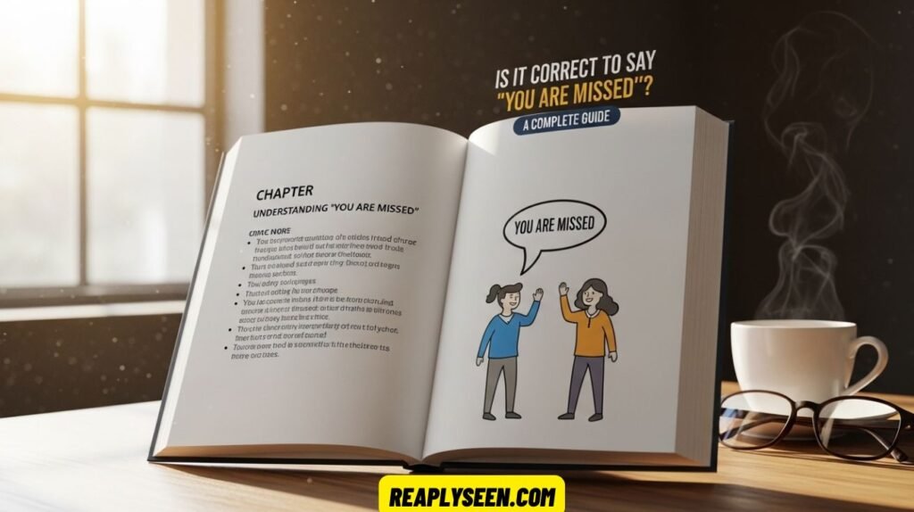 Is It Correct to Say “You Are Missed