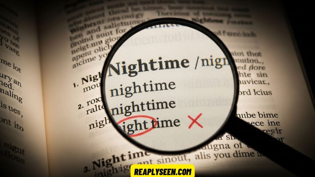 Nighttime or Night Time