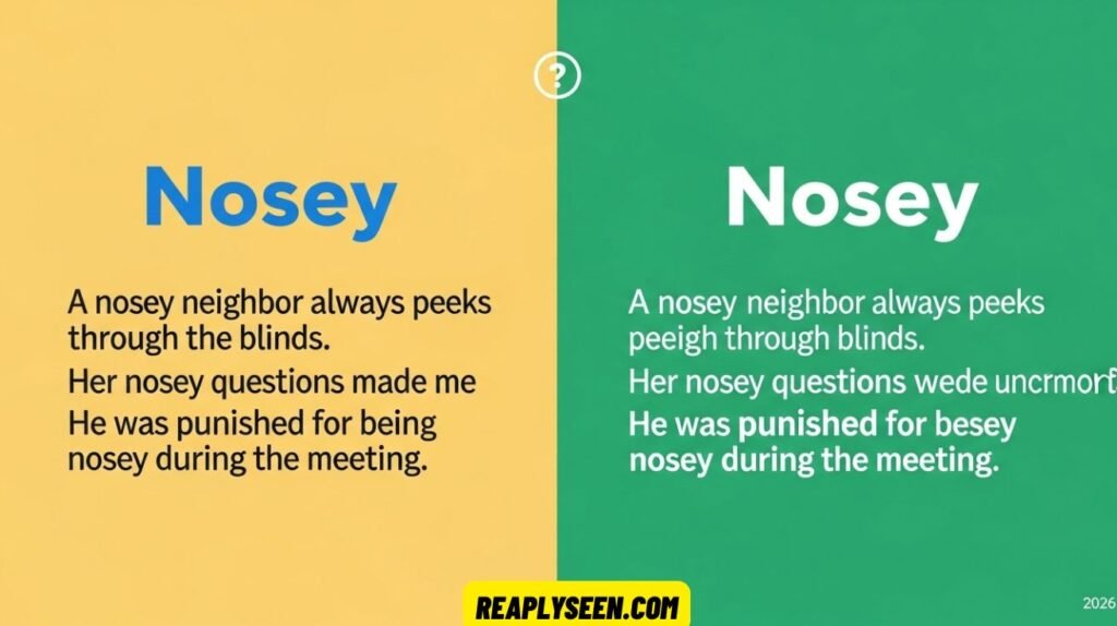 Nosey or Nosy