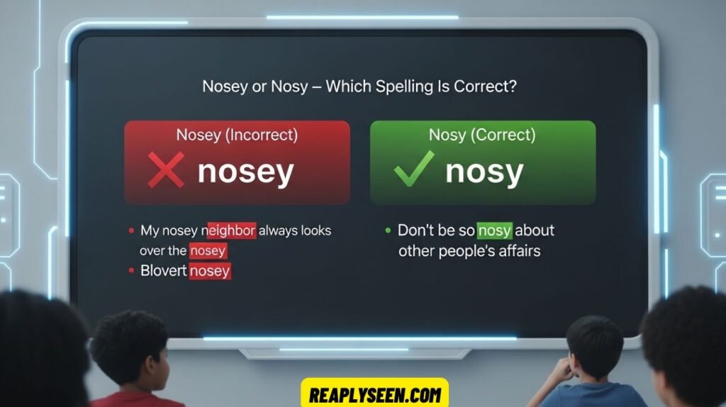Nosey or Nosy