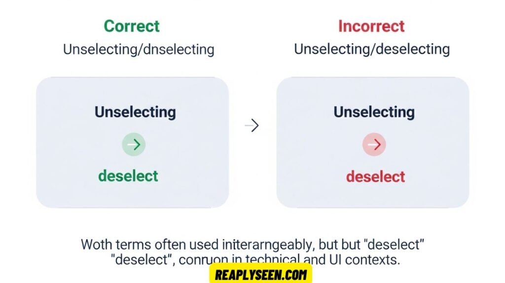 Unselect or Deselect
