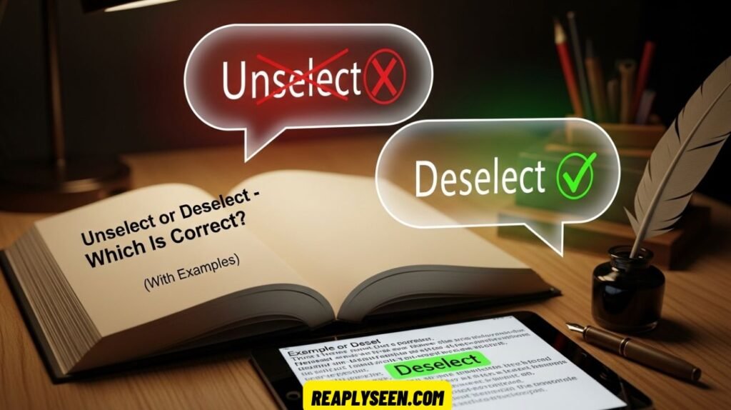 Unselect or Deselect