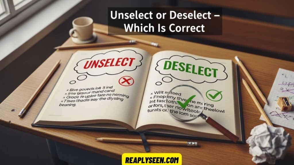 Unselect or Deselect