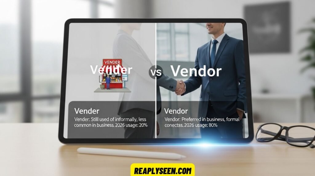 Vender vs Vendor