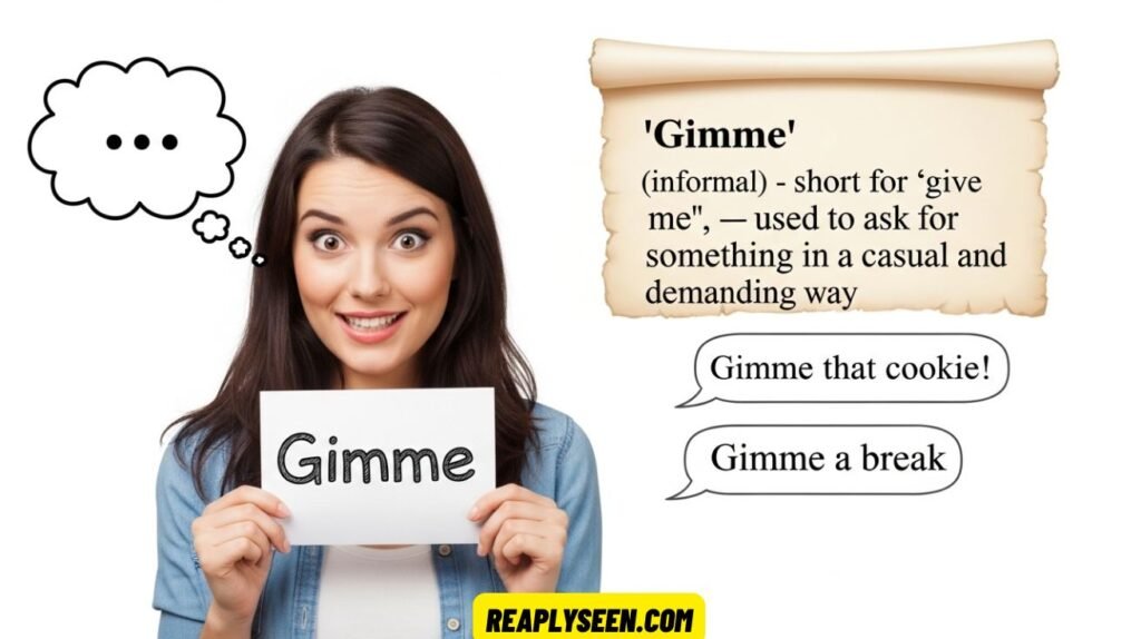 What Does “Gimme” MeanWhat Does “Gimme” Mean