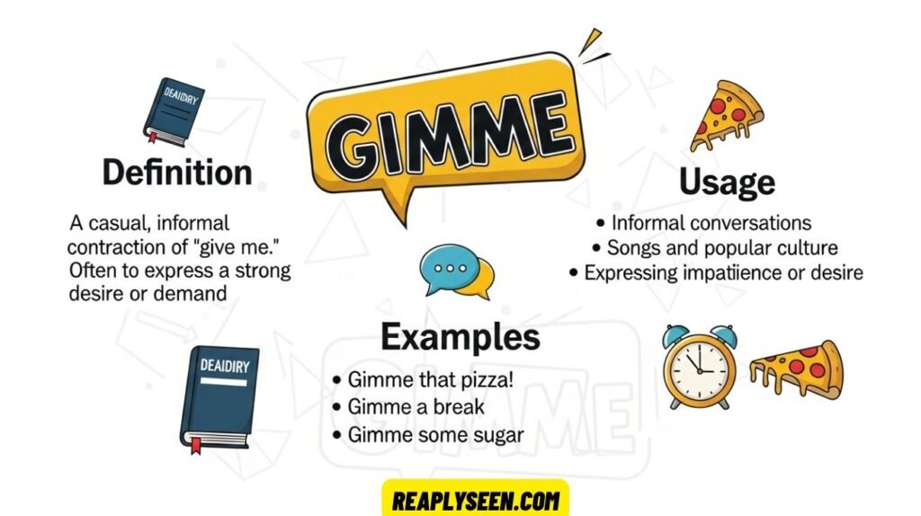 What Does “Gimme” Mean