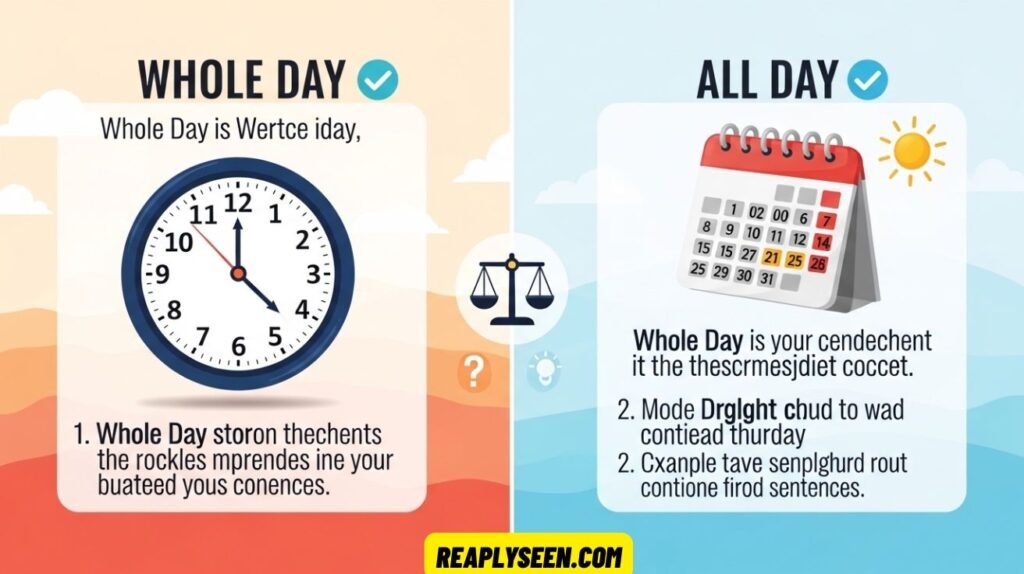 Whole Day or All Day