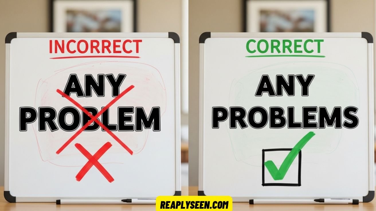 Any Problem or Any Problems