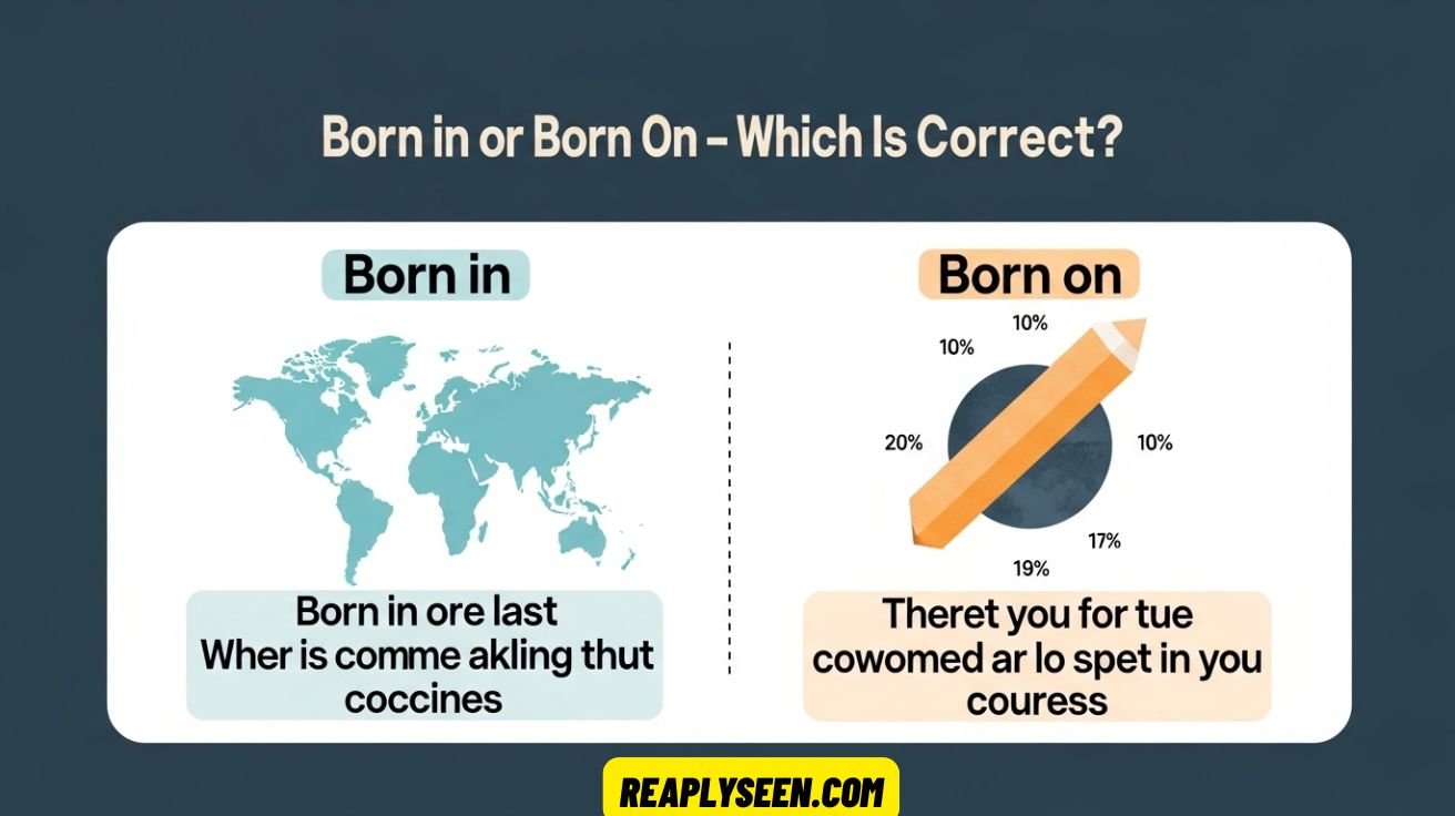 Born in or Born On – Which Is Correct? (With Examples)
