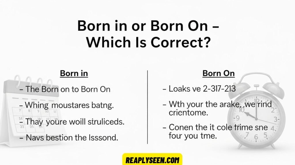 Born in or Born On