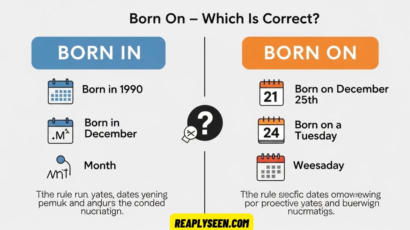 Born in or Born On – Which Is Correct? (With Examples)