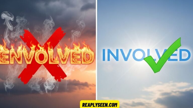 Envolved or Involved