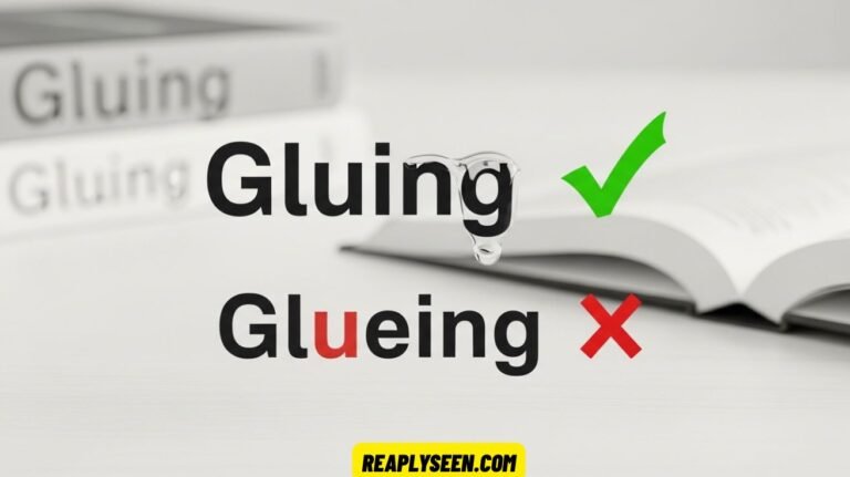 Gluing or Glueing