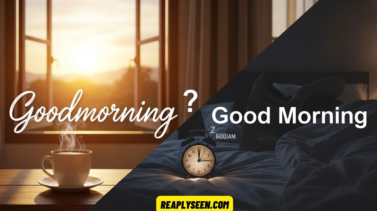 Goodmorning or Good Morning