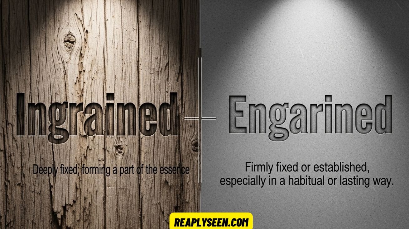 Ingrained or Engrained