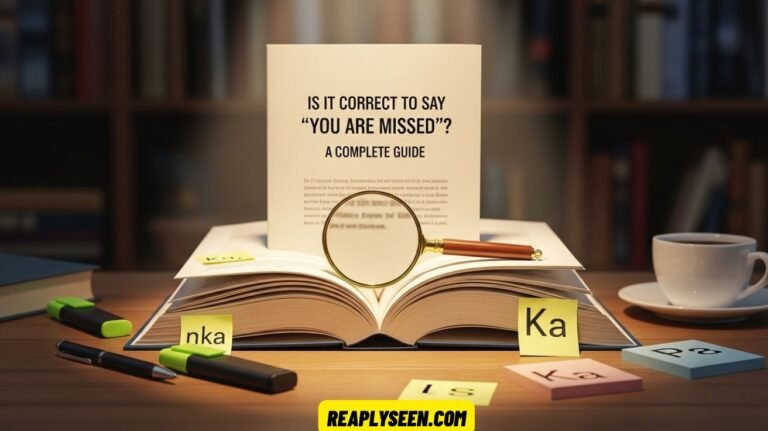 Is It Correct to Say “You Are Missed