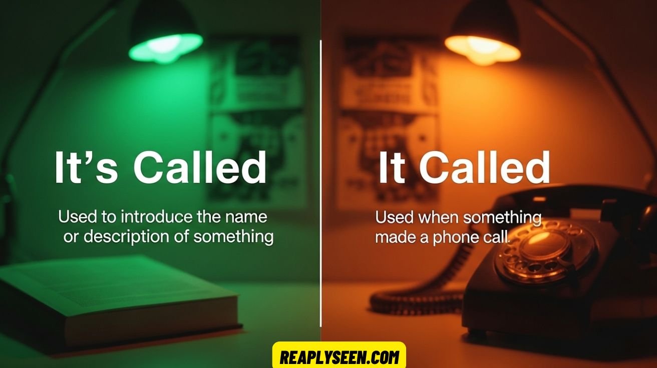 It’s Called vs It Called