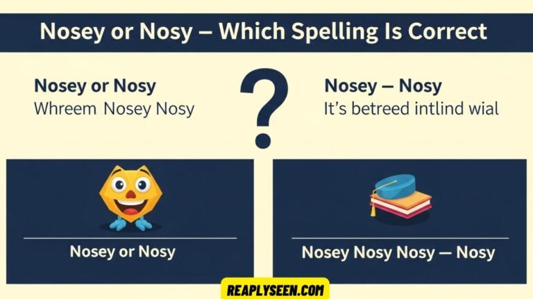 Nosey or Nosy