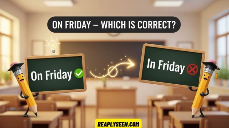 On Friday or In Friday