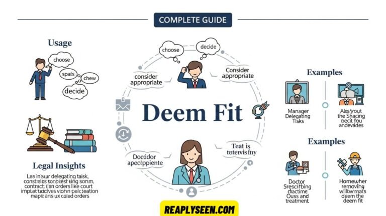 What Does “Deem Fit” Mean